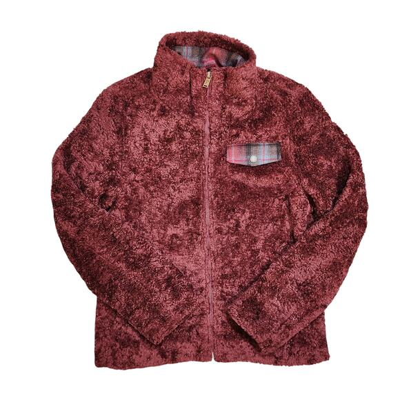 Pendleton Wool Teddy Bear Flannel Lined Zip Up Jacket - Picture 2 of 7